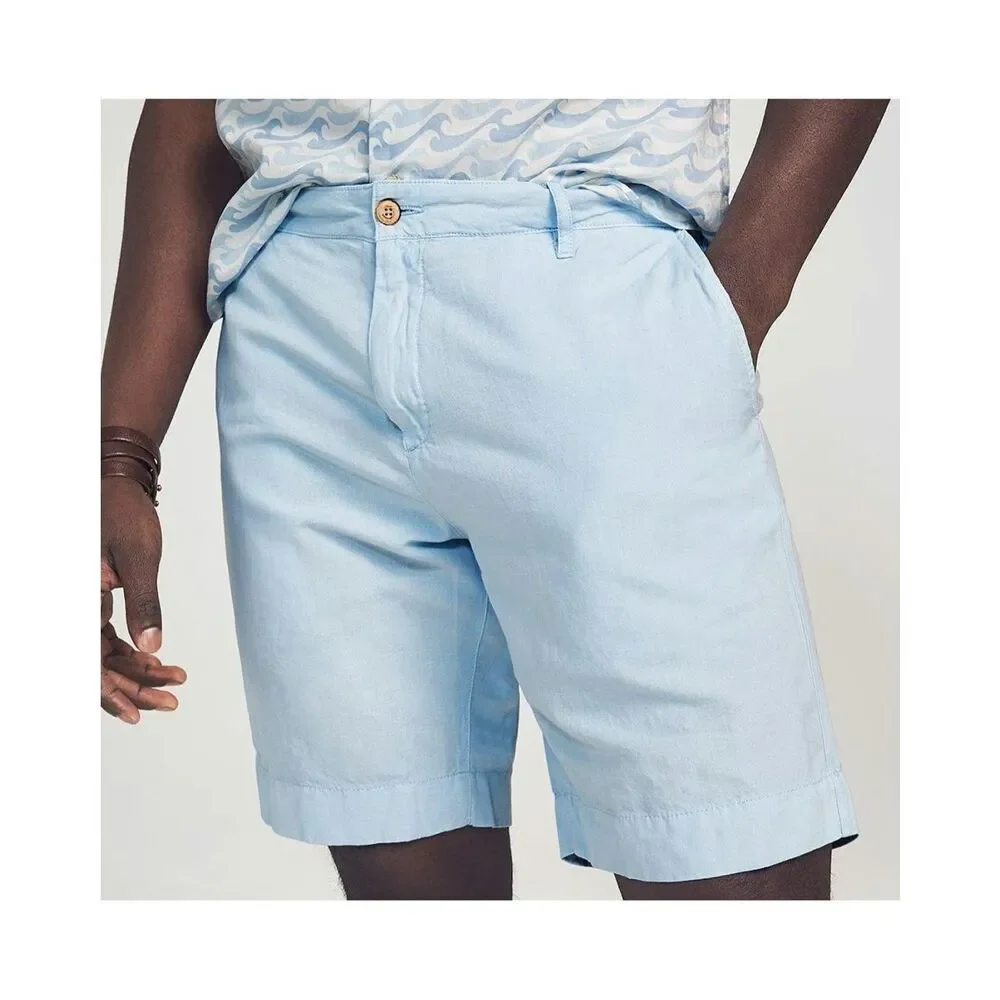 ✨Faherty Stretch Malibu 9” Baby Blue Sz 34 Shorts✨